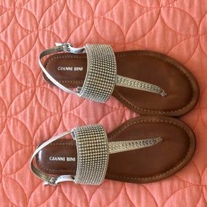 Gianni Bini Sequined Sandals, Size 8.5